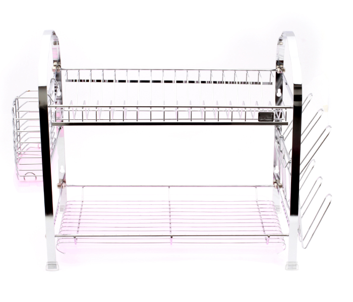 Royalford RF2563 540 x 252 x 378 mm Wall Hanging Dish Rack - Silver 1 in UAE