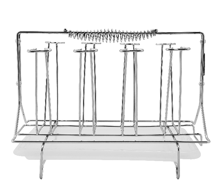 Royalford RF1155GH 8 Glass Holder - Silver 2 in UAE