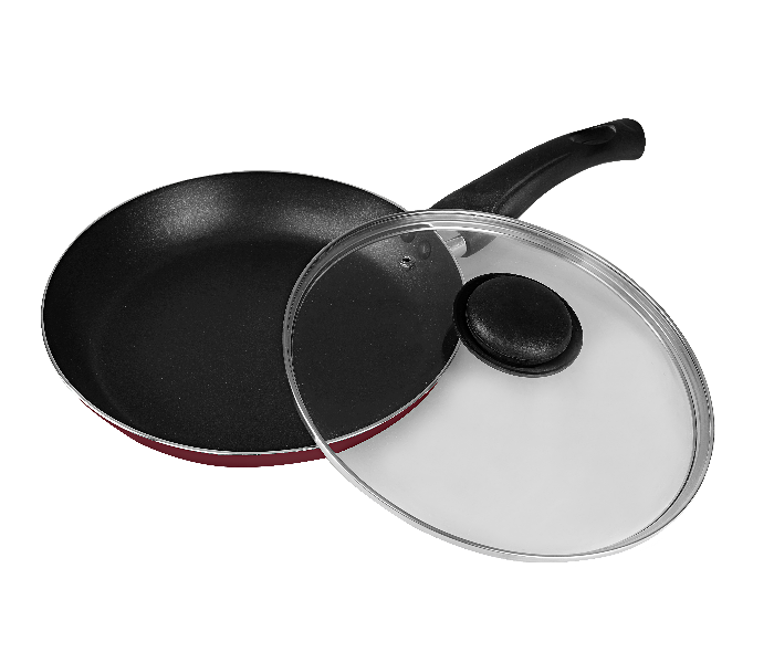 Royalford RF2953 28cm Fry Pan with Lid - Red 3 in UAE