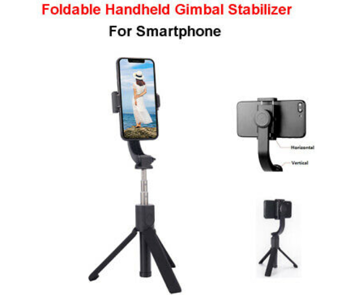 TikTok Zoom Bluetooth H5 Handheld Gimbal Stabilizer Selfie Stick USB for iPhone Smartphone 2 in UAE