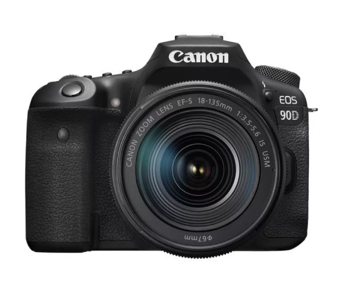 Canon EOS 90D DSLR Camera with 18-135 IS USM Lens - Black 3 in UAE