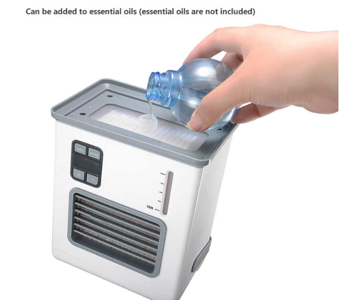 BLU Breeze Mini Personal Air Cooler USB with Combined Function Of Cooler Conditioner Arctic Air Cooler - White 2 in OMAN