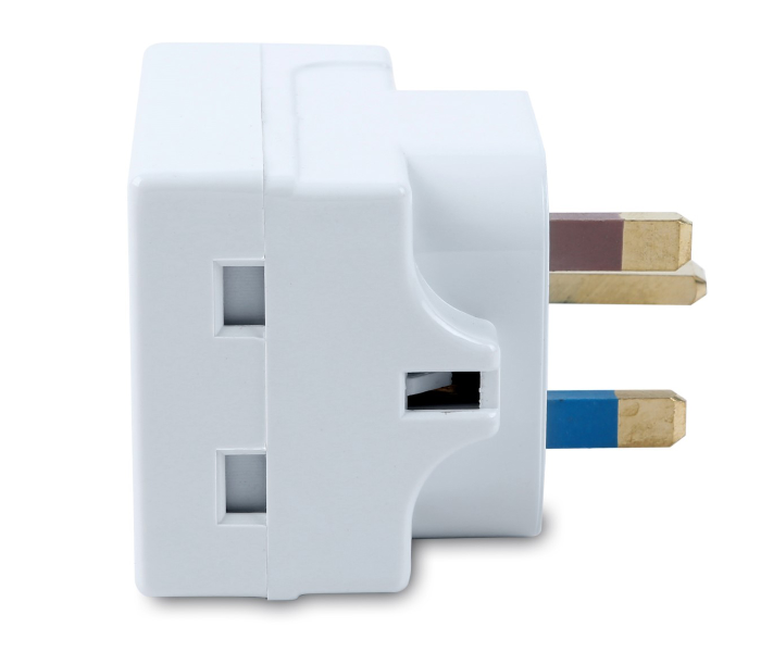 Geepas GA58018 3 Pin UK Type Adapter - White 3 in OMAN