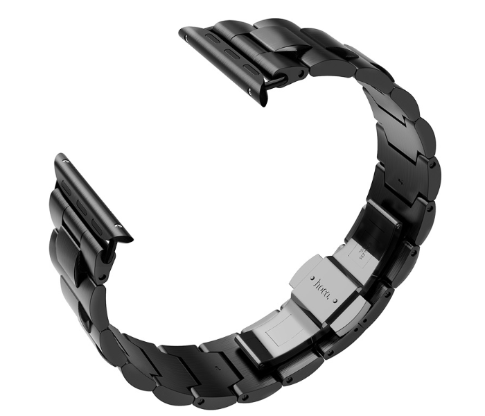 Hoco WB03 Grand Stainless Steel 40mm Butterfly Buckle Strap Watchband For Apple Watch - Black 1 in UAE