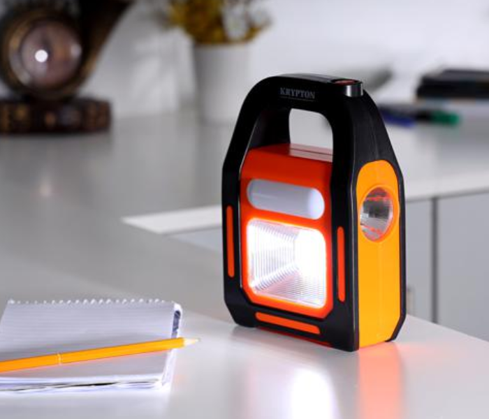 Krypton KNE5169 Rechargeable LED Camping Black and Orange 6 in UAE