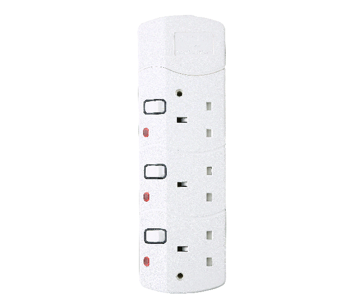 Geepas GES4083 3 Metre Portable Multi 3 Pin Socket 2 in UAE