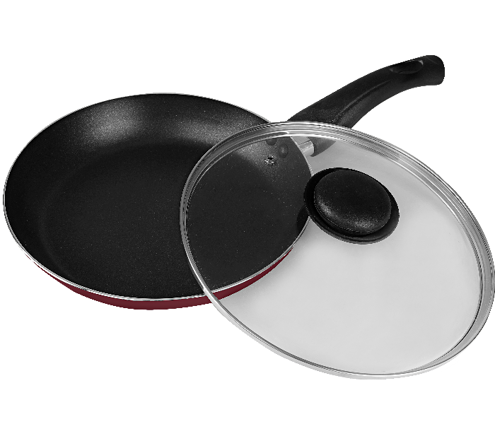 Royalford RF2950 22cm Fry Pan with Lid - Red 4 in UAE