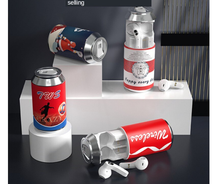 Jongo H35T TWS True Wireless Personalized Design Airpod Va-Su 1 -Red and White 3 in UAE