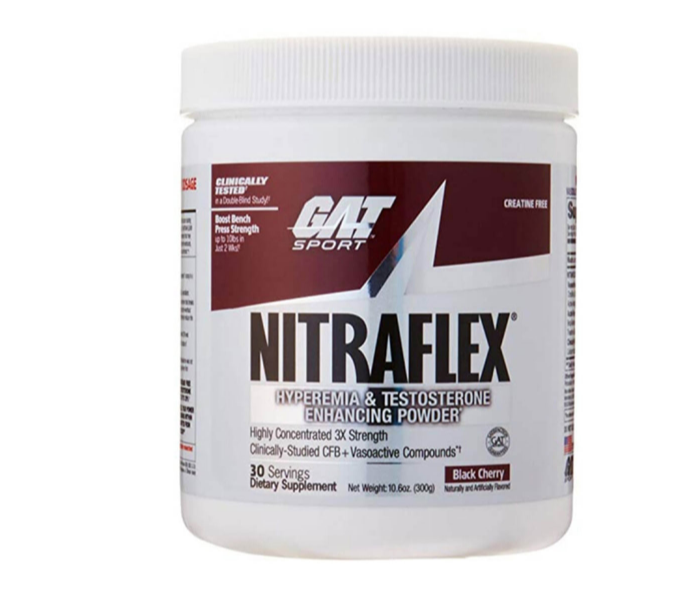 GAT Sport Tested Nitraflex Testosterone Enhancing Pre Workout - Black Cherry 1 in UAE