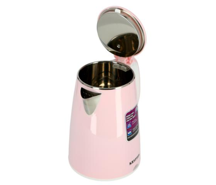 Krypton KNK6062 1.8 Liter Stainless Steel Double Layer Electric Kettle 2 in UAE