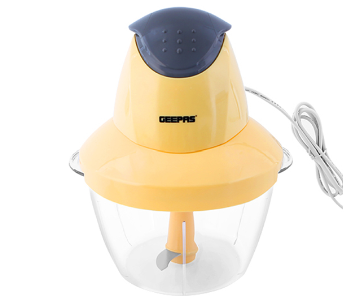 Geepas GC1655 2.0 Litre Bowl Single Blade Chopper - Yellow 1 in UAE