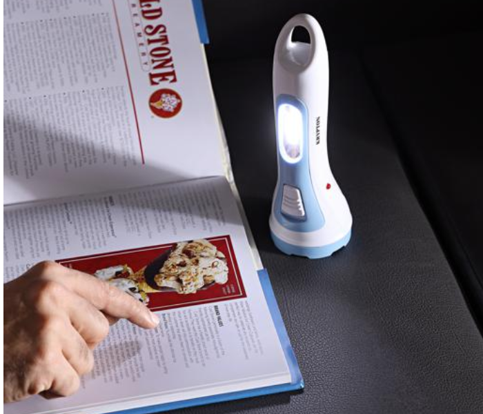 Krypton KNFL5031 Rechargeable LED Torch with Lamp - White and Blue 4 in UAE