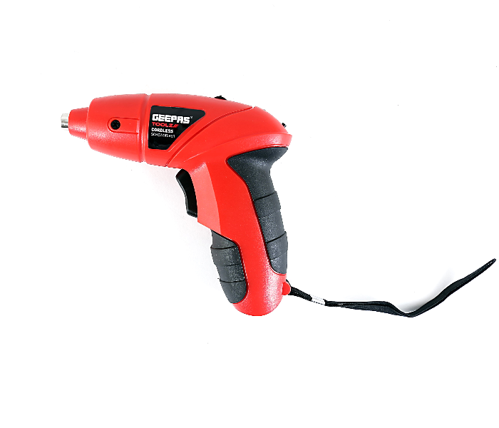 Geepas GCD7627 3.6V Cordless Screwdriver - Black and Red 2 in UAE