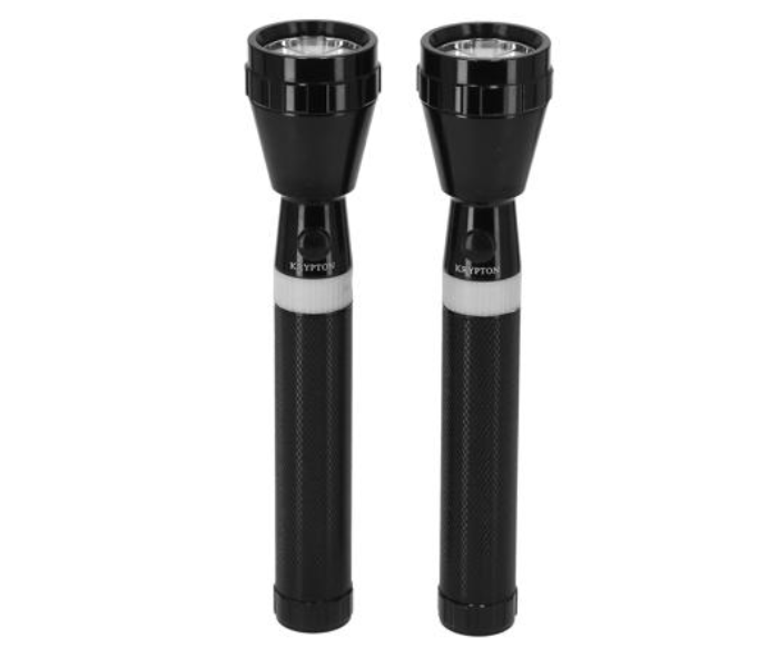 Krypton KNFL5025 2-in-1 Rechargeable LED Flashlight - Black 1 in UAE