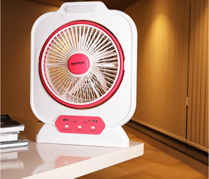 Krypton KNF111 12” Rechargeable Box Fan White 6 in UAE