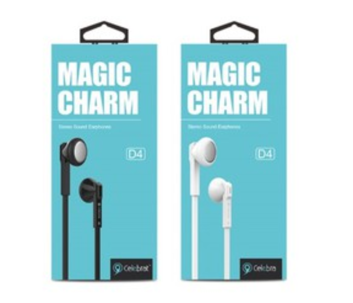 Magic Charm D4 Stereo Sound Earphones - White 3 in UAE