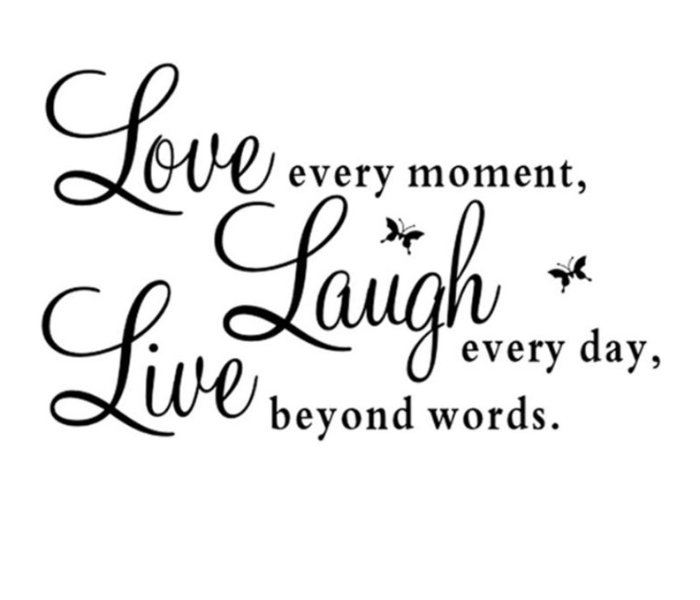 Decorative Quote 70 x 25cm Wall Sticker - Black 1 in UAE