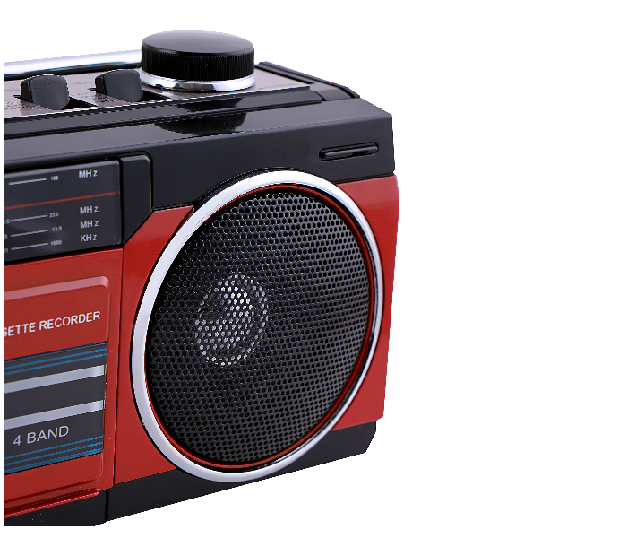 Geepas GCR13011 Radio Casset Recorder - Red & Black 4 in UAE
