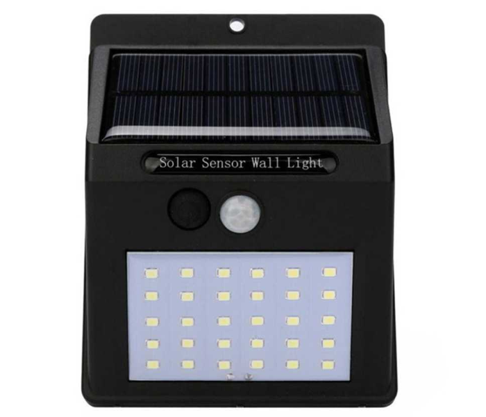 Generics 30 LED Solar Power PIR Motion Sensor Wall Light Lamp - Black 3 in UAE