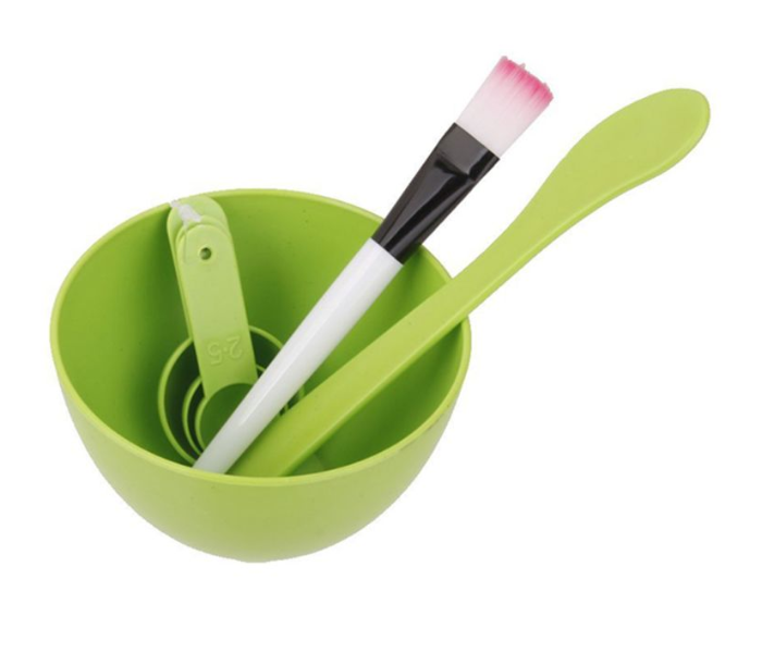 Generic 6-Piece Makeup Mask Bowl Brush Spoon Stick Set Green 1 in UAE