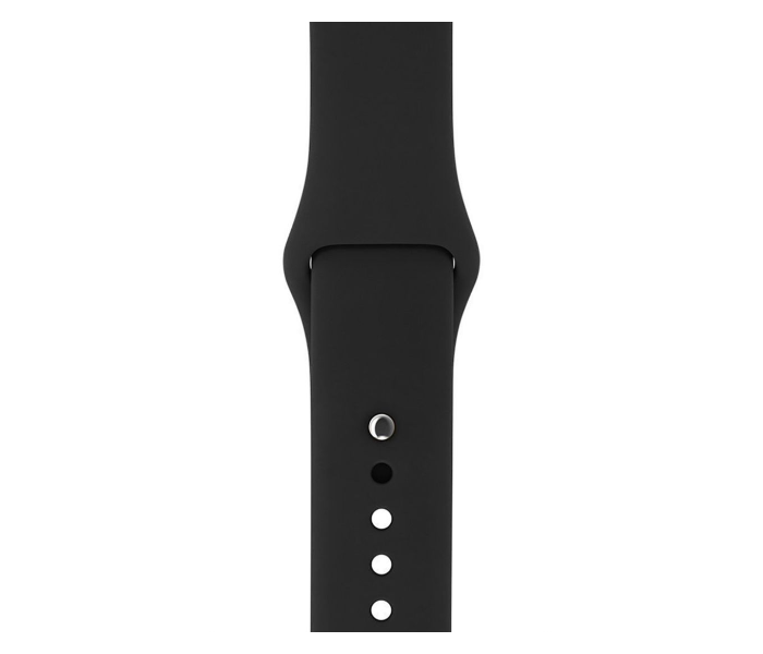 Silicone Band For Apple Watch-Black 1 in UAE