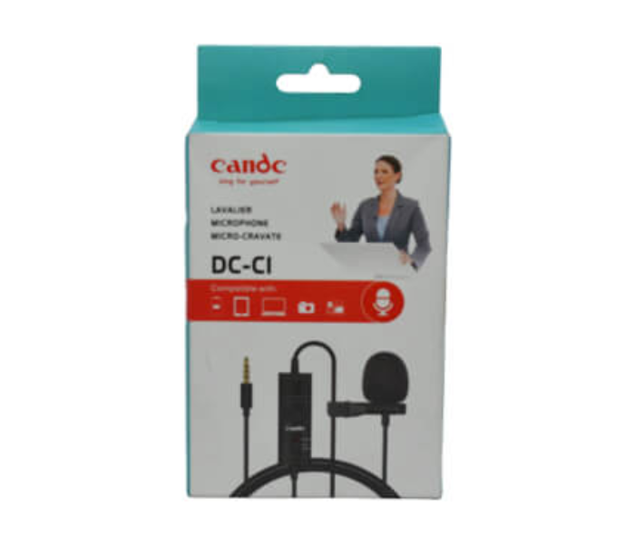 Candc DC-CI Clip-on Mic Audio Recorders Microphone - Black 4 in UAE