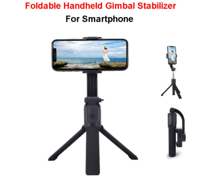 TikTok Zoom Bluetooth H5 Handheld Gimbal Stabilizer Selfie Stick USB for iPhone Smartphone 1 in UAE