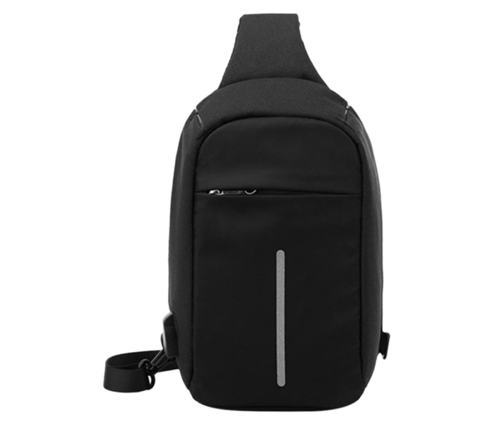 Anti-Theft Zipper Crossbody Bag - Black 1 in UAE