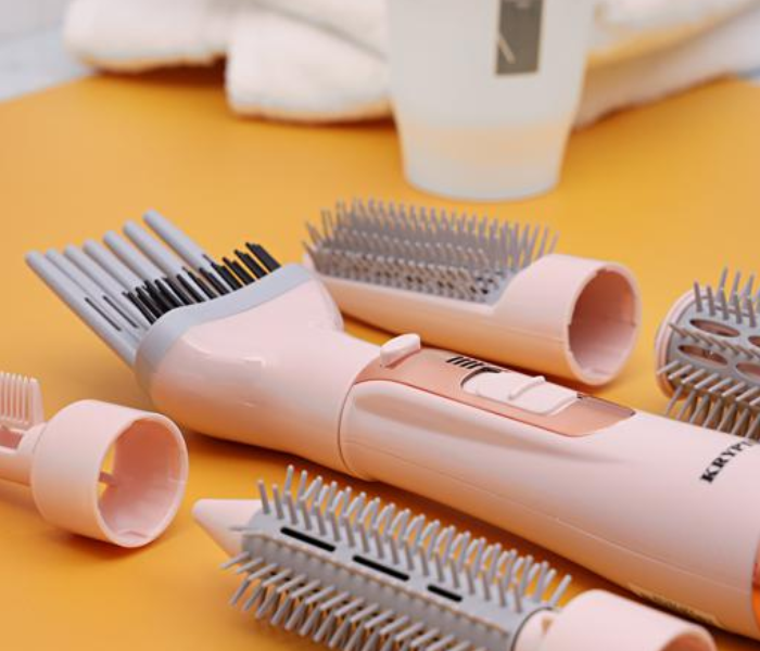 Krypton KNH6028 7-in-1 Hair Styler - Pink 4 in UAE