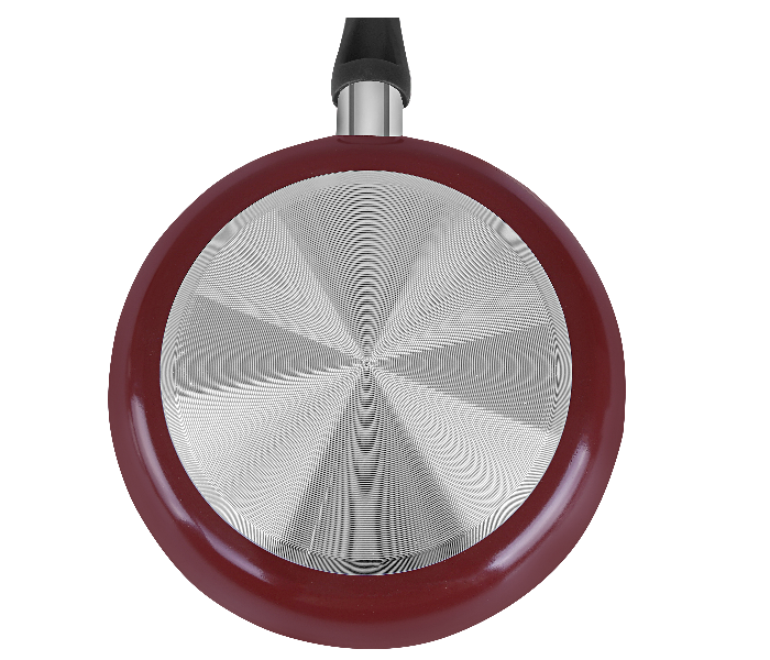 Royalford RF2950 22cm Fry Pan with Lid - Red 6 in UAE