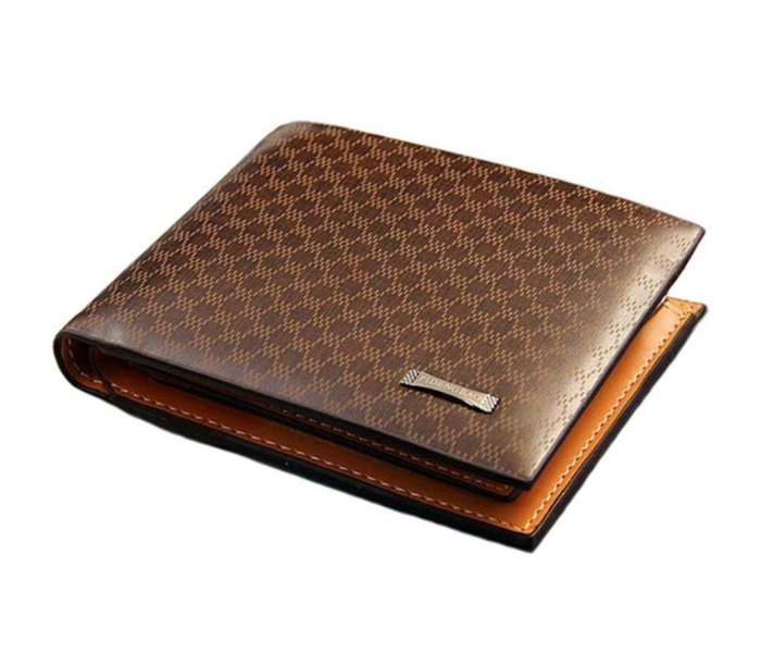 Business Style Bifold Wallet for Men - Brown 1 in UAE
