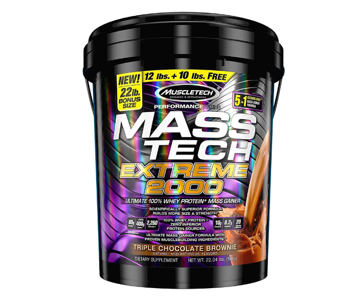MuscleTech Mass Tech Extreme Triple Weight Gainer - Chocolate Brownie 1 in UAE