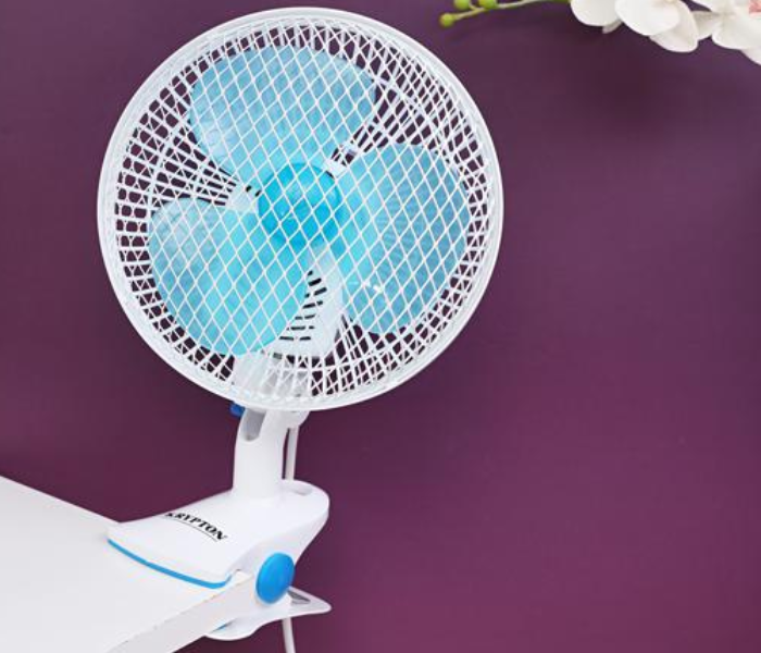 Krypton KNF6116 8’’ Table Fan White and Blue 5 in OMAN