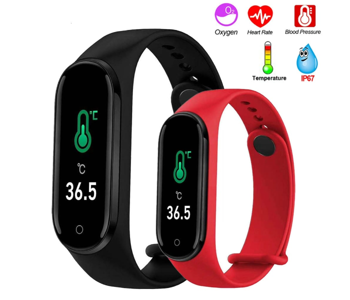 ZEN M4Pro Smart Bluetooth Sports Bracelet Fitness Band with Heart Rate Monitor for Android and iOS - Black 2 in UAE