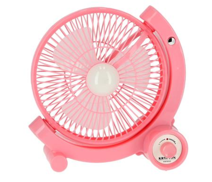 Krypton KNF6030 9-inch Rechargeable Mini Fan - Pink 1 in UAE