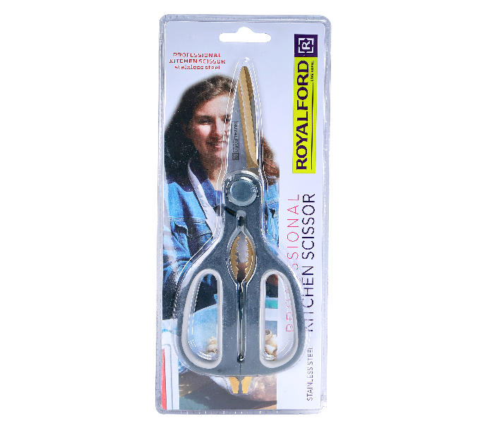 Royalford RF2992 8-inch Stainless Steel Kitchen Scissors 4 in UAE
