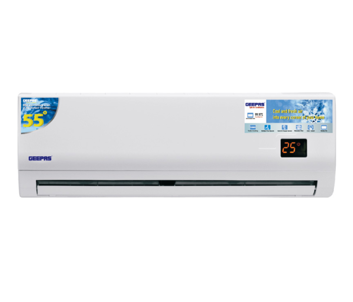 Geepas GACS18025CU 1.5 Ton Split Air Conditioner with T3 Compressor - White 1 in UAE