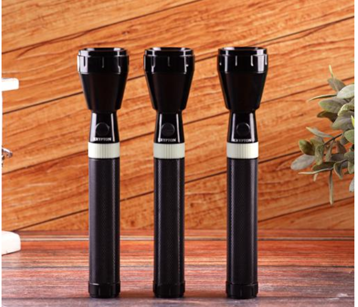 Krypton KNFL5140 Rechargeable Flash Light 3 in 1 Combo Black 3 in OMAN