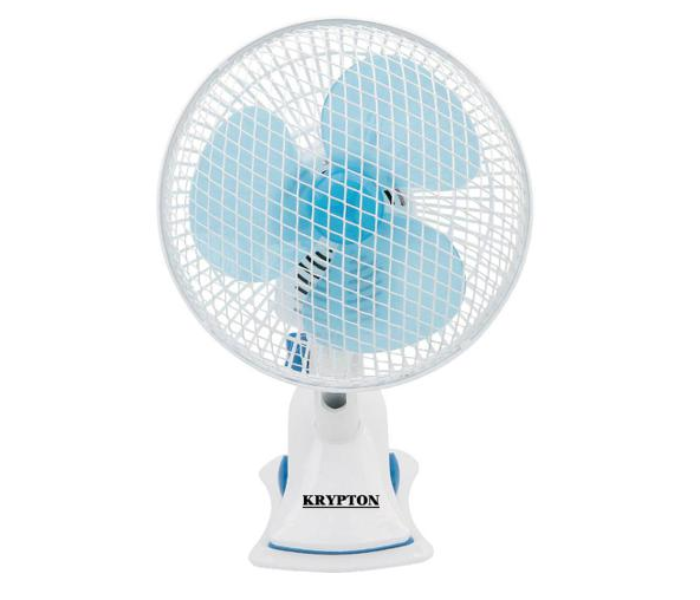 Krypton KNF6116 8’’ Table Fan White and Blue 1 in OMAN