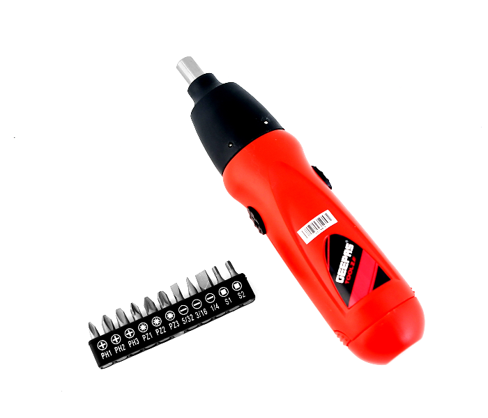 Geepas GCD7630 Cordless Screwdriver - Red 1 in OMAN