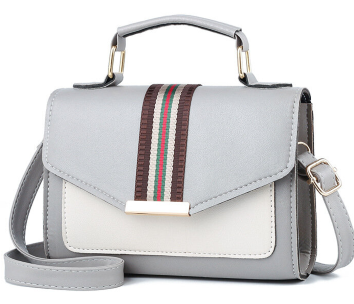 Stylish and Simple One-Shoulder PU Handbag for Women -Grey 2 in UAE