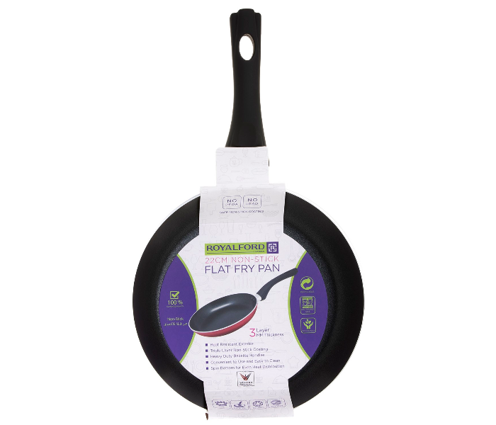 Royalford RF1265FP32 32 cm Non Stick Fry Pan - Red 6 in UAE