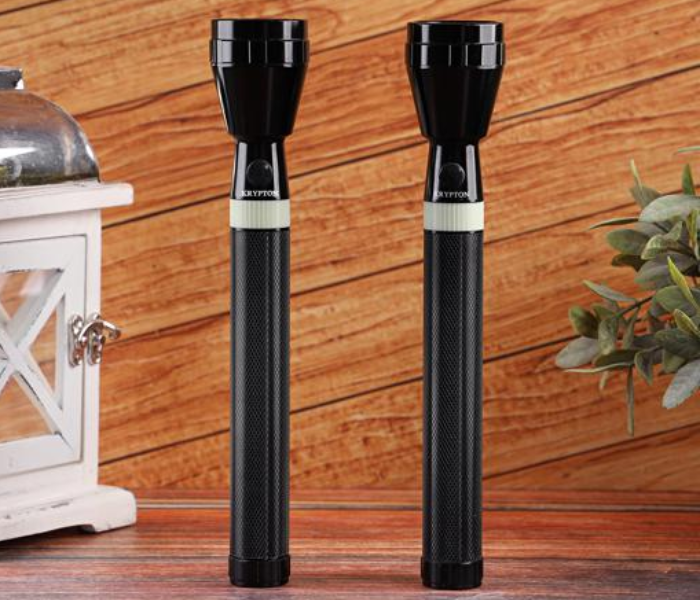 Krypton KNFL5024 2-in-1 Rechargeable LED Flashlight - Black 4 in UAE