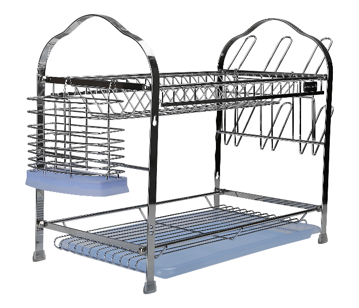 Royalford RF2563 540 x 252 x 378 mm Wall Hanging Dish Rack - Silver 5 in UAE