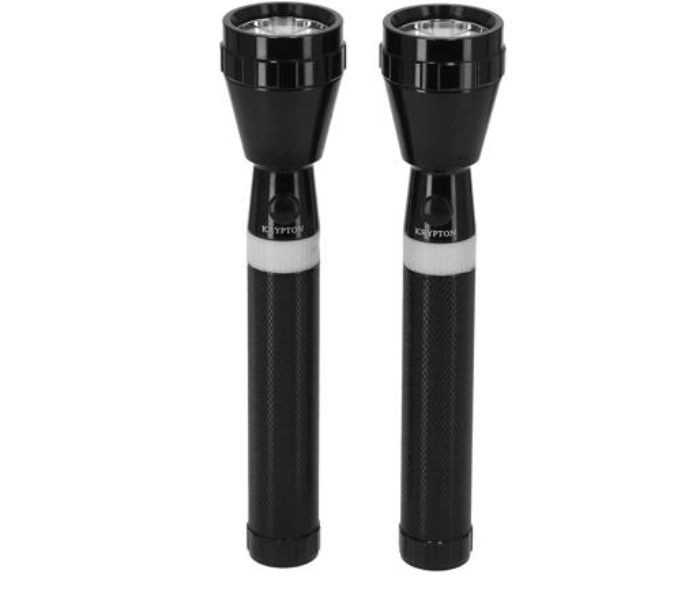Krypton KNFL5024 2-in-1 Rechargeable LED Flashlight - Black 1 in UAE