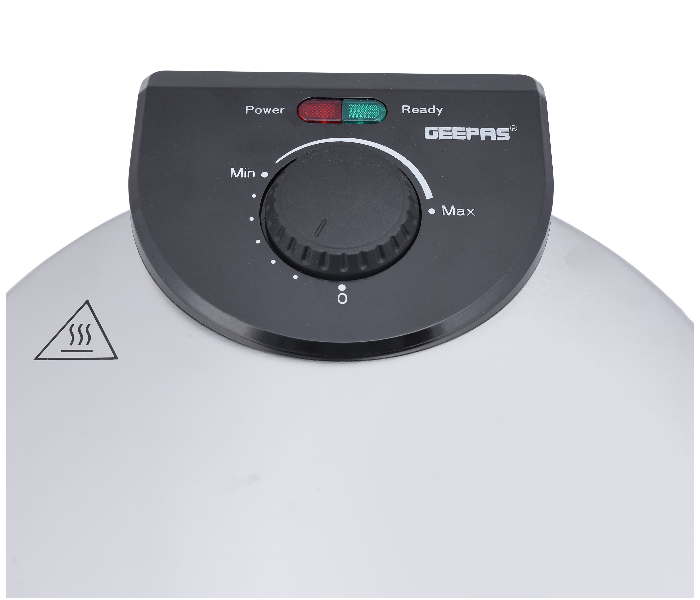 Geepas GCM6125 10 inch Chapathi Maker with Non-stick Cooking Plate - Black and Silver 4 in UAE