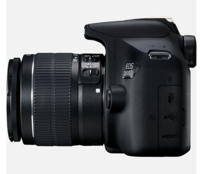 Canon EOS 2000D DSLR Camera with EF-S 18-55mm IS II Lens and EF 75-300mm III Lens - Black 3 in OMAN