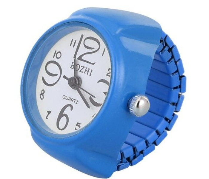 Finger Ring Fashion Exquisite Quartz Watch 1 Pc - Blue 1 in OMAN
