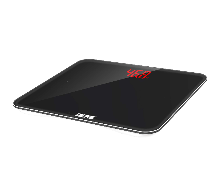 Geepas GBS4220 200kg Digital Personal Scale with LED Display - Black 1 in UAE