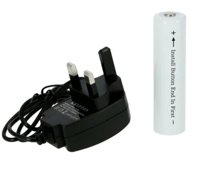 Krypton KNFL5024 2-in-1 Rechargeable LED Flashlight - Black 3 in UAE